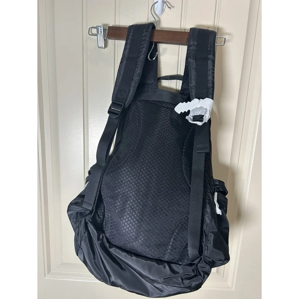 NWT Sweaty Betty Nylon Rucksack Backpack Black Lightweight Travel Gym Everyday